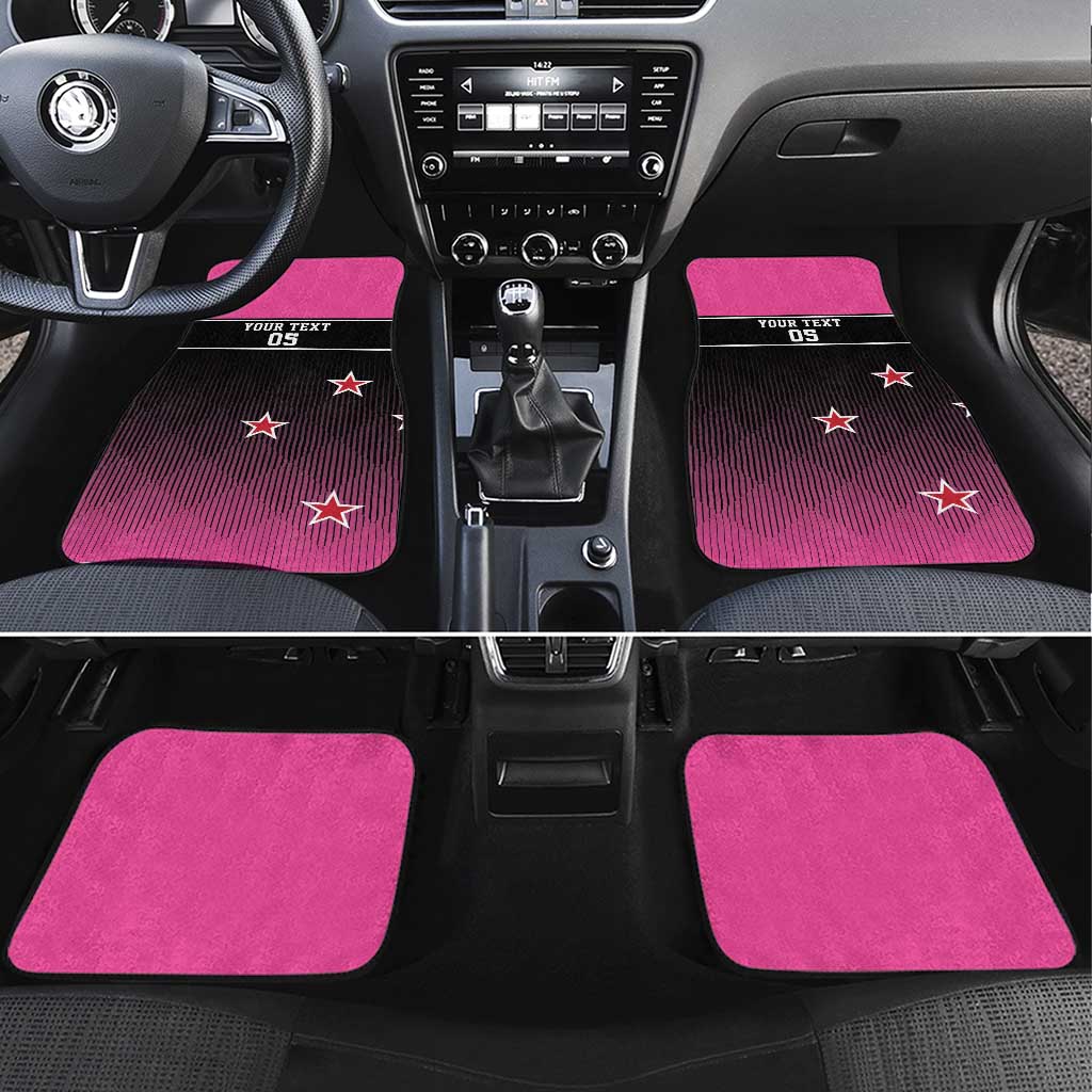 New Zealand Women Cricket Car Mats Pink Simple Style