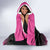 New Zealand Women Cricket Hooded Blanket Pink Simple Style