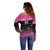 Custom New Zealand Women Cricket Off Shoulder Sweater Pink Simple Style