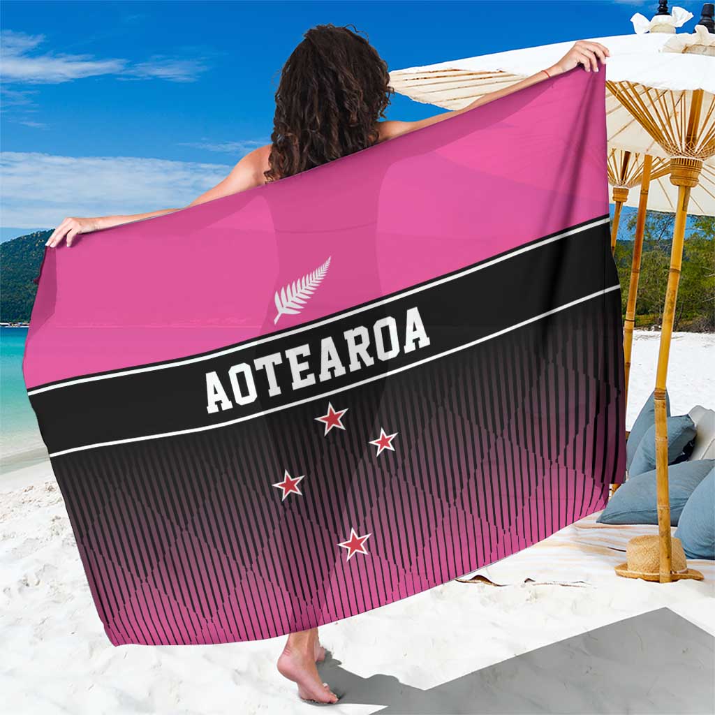 New Zealand Women Cricket Sarong Pink Simple Style