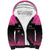 Custom New Zealand Women Cricket Sherpa Hoodie Pink Simple Style