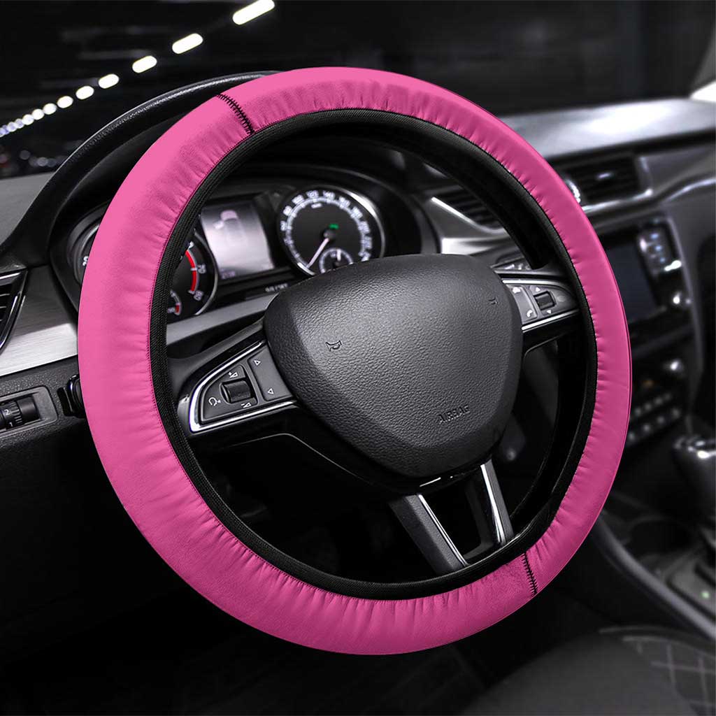 New Zealand Women Cricket Steering Wheel Cover Pink Simple Style