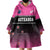 Custom New Zealand Women Cricket Wearable Blanket Hoodie Pink Simple Style