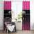 New Zealand Women Cricket Window Curtain Pink Simple Style