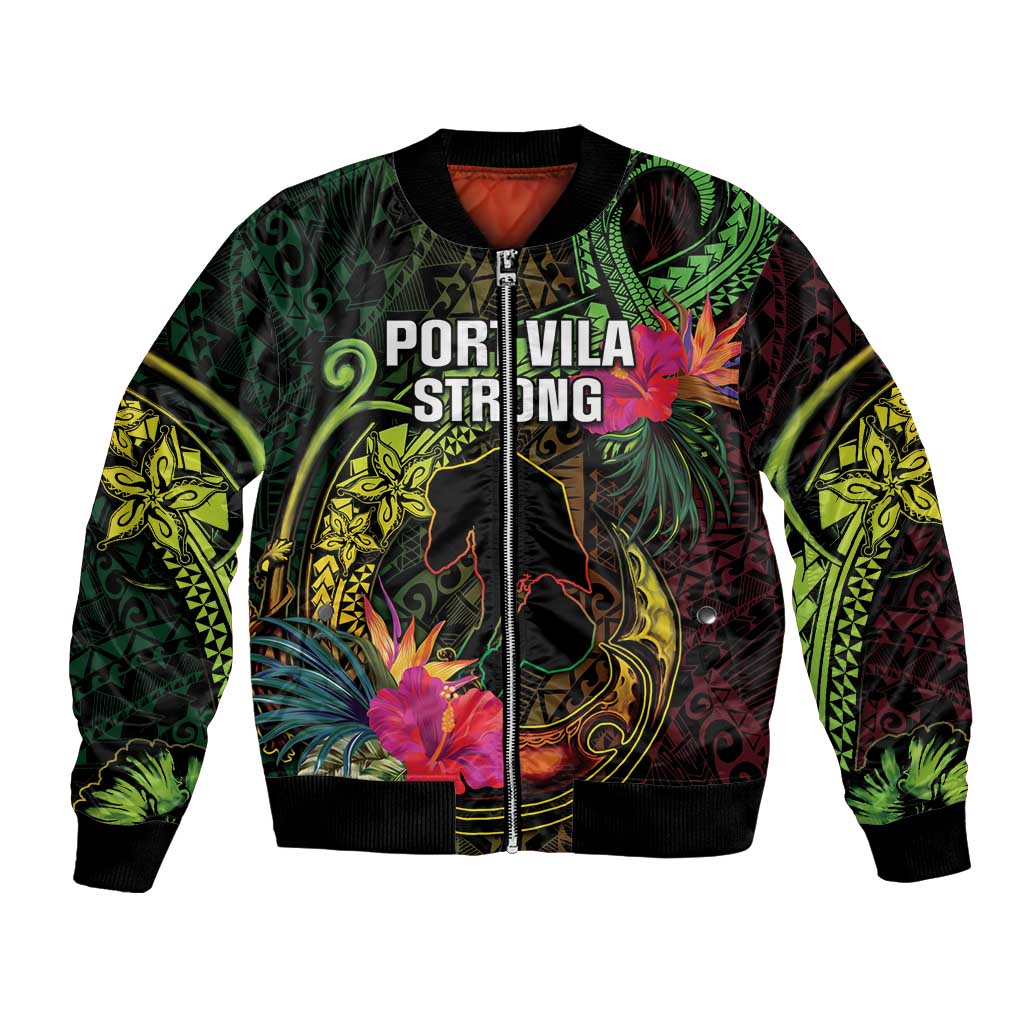 Vanuatu Bomber Jacket Be Strong Pray For Port Vila