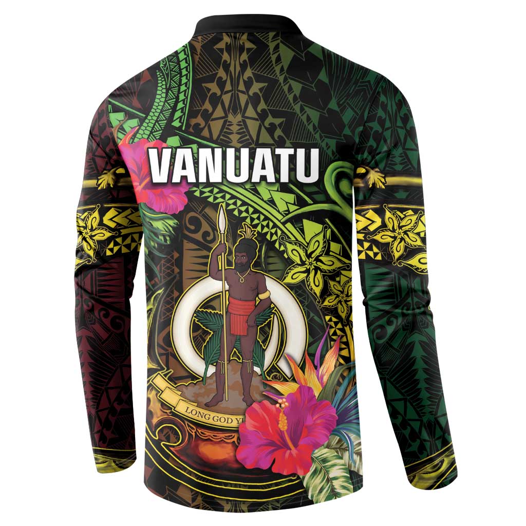 Vanuatu Button Sweatshirt Be Strong Pray For Port Vila LT05 - Polynesian Pride