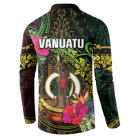 Vanuatu Button Sweatshirt Be Strong Pray For Port Vila LT05 - Polynesian Pride