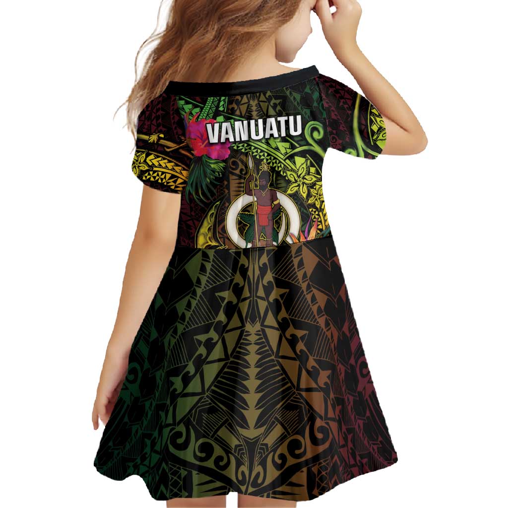 Vanuatu Family Matching Off Shoulder Maxi Dress and Hawaiian Shirt Be Strong Pray For Port Vila LT05 - Polynesian Pride
