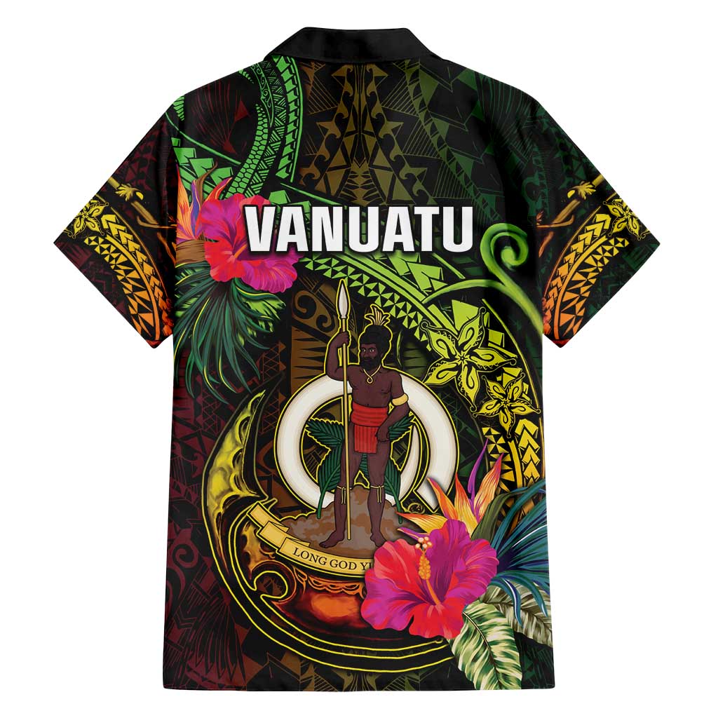 Vanuatu Family Matching Off Shoulder Maxi Dress and Hawaiian Shirt Be Strong Pray For Port Vila LT05 - Polynesian Pride