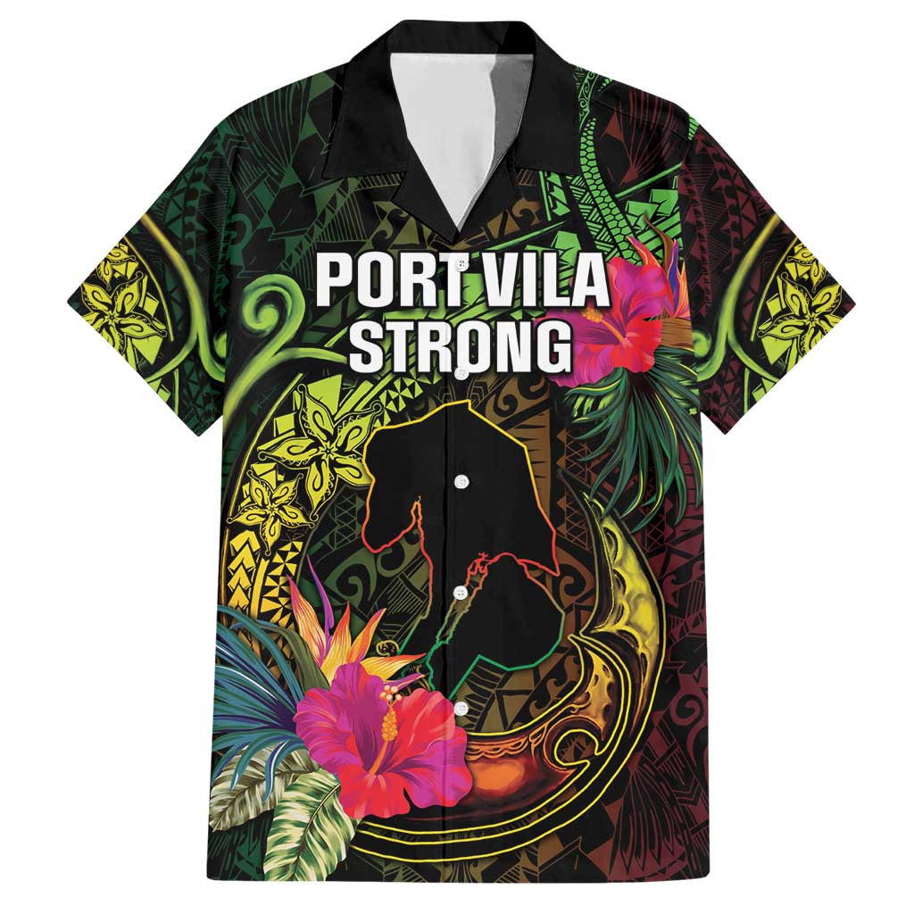 Vanuatu Family Matching Short Sleeve Bodycon Dress and Hawaiian Shirt Be Strong Pray For Port Vila