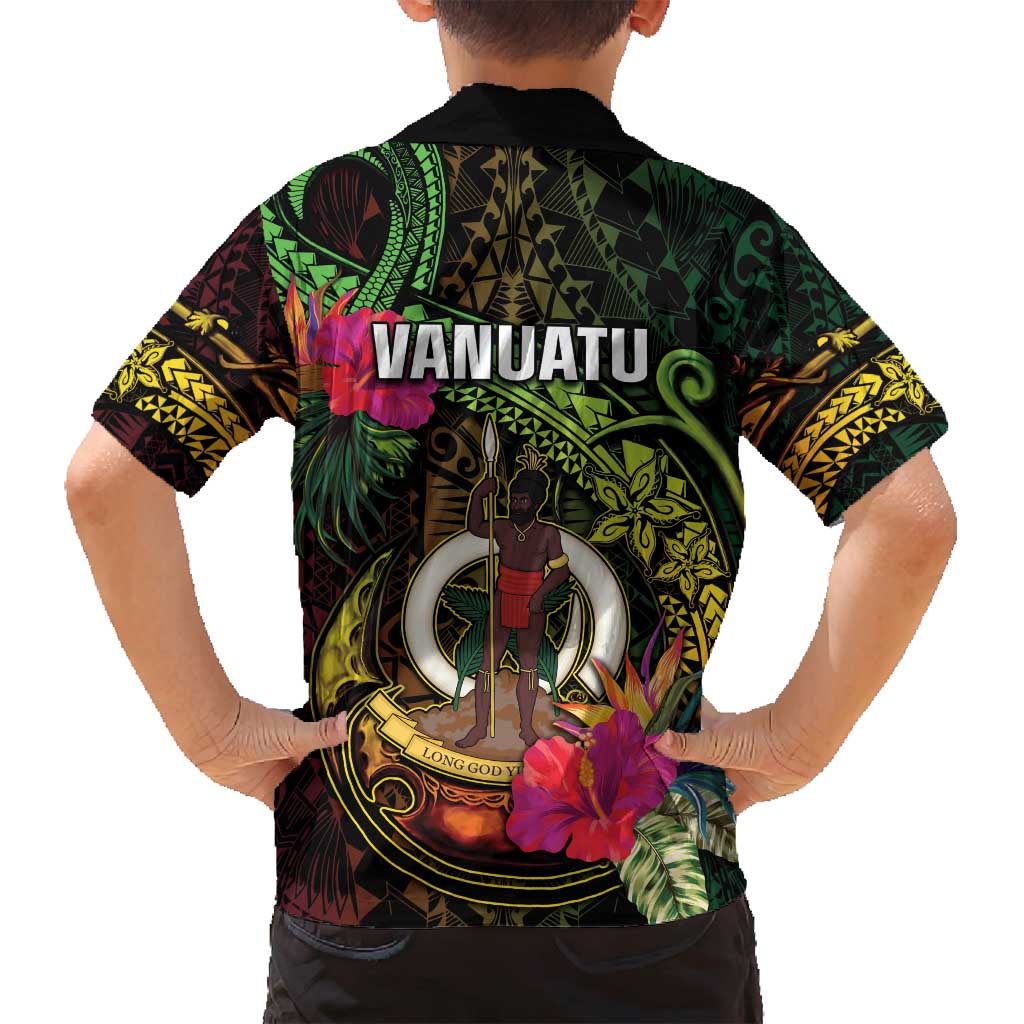Vanuatu Family Matching Summer Maxi Dress and Hawaiian Shirt Be Strong Pray For Port Vila LT05 - Polynesian Pride