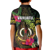 Vanuatu Kid Polo Shirt Be Strong Pray For Port Vila LT05 - Polynesian Pride