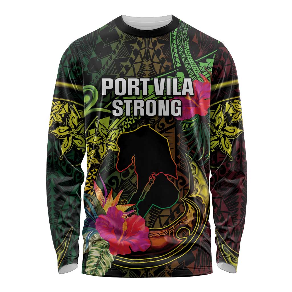 Vanuatu Long Sleeve Shirt Be Strong Pray For Port Vila