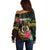 Vanuatu Off Shoulder Sweater Be Strong Pray For Port Vila