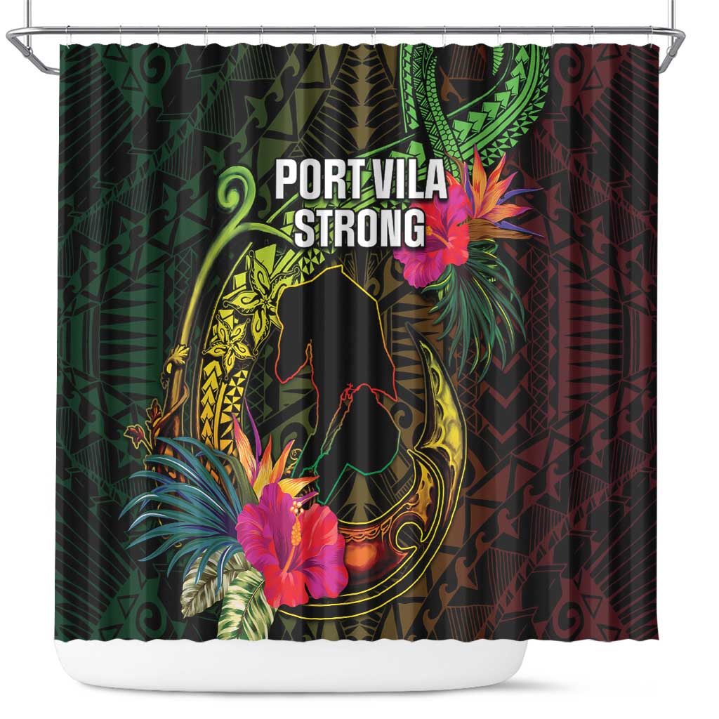 Vanuatu Shower Curtain Be Strong Pray For Port Vila