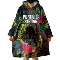 Vanuatu Wearable Blanket Hoodie Be Strong Pray For Port Vila LT05 - Polynesian Pride