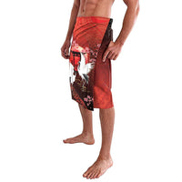 Hawaii and Japan Together Lavalava Polynesian Art Tattoo With Cranes And Sakura - Polynesian Pride