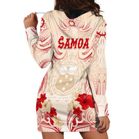 Siva Samoa Hoodie Dress Samoan Taupou With Polynesian Pattern LT05 - Polynesian Pride