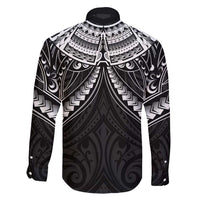 New Zealand Morepork Family Matching Long Sleeve Bodycon Dress and Hawaiian Shirt Maori Pattern Black LT05 - Polynesian Pride