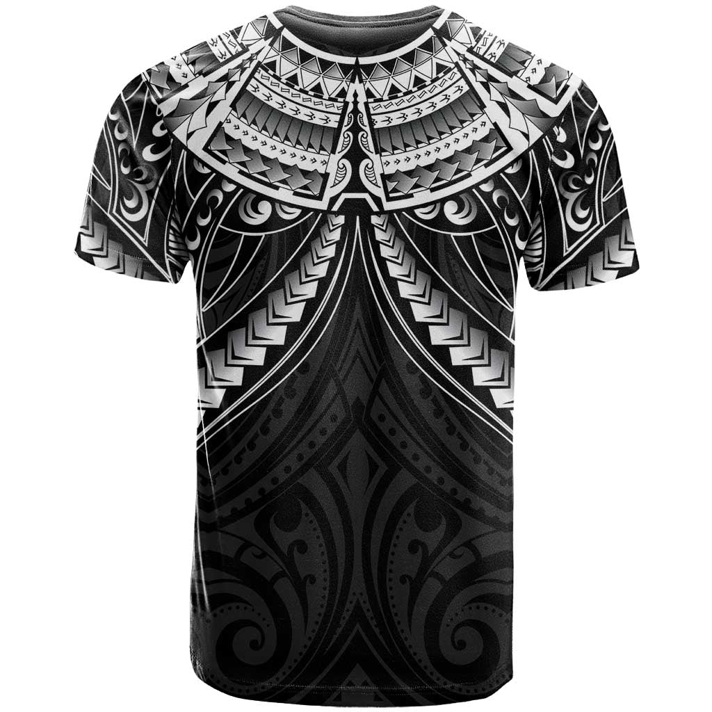 New Zealand Morepork T Shirt Maori Pattern Black LT05 - Polynesian Pride