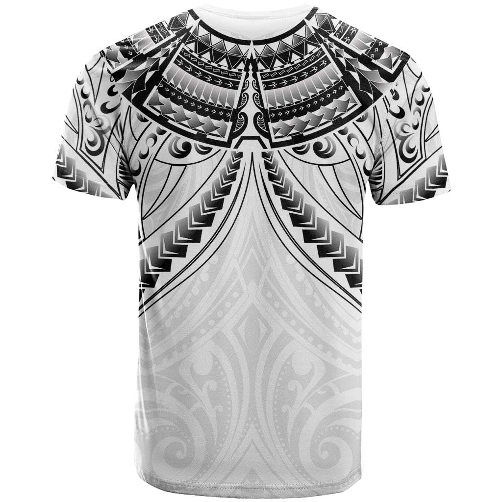 New Zealand Morepork T Shirt Maori Pattern White LT05 - Polynesian Pride