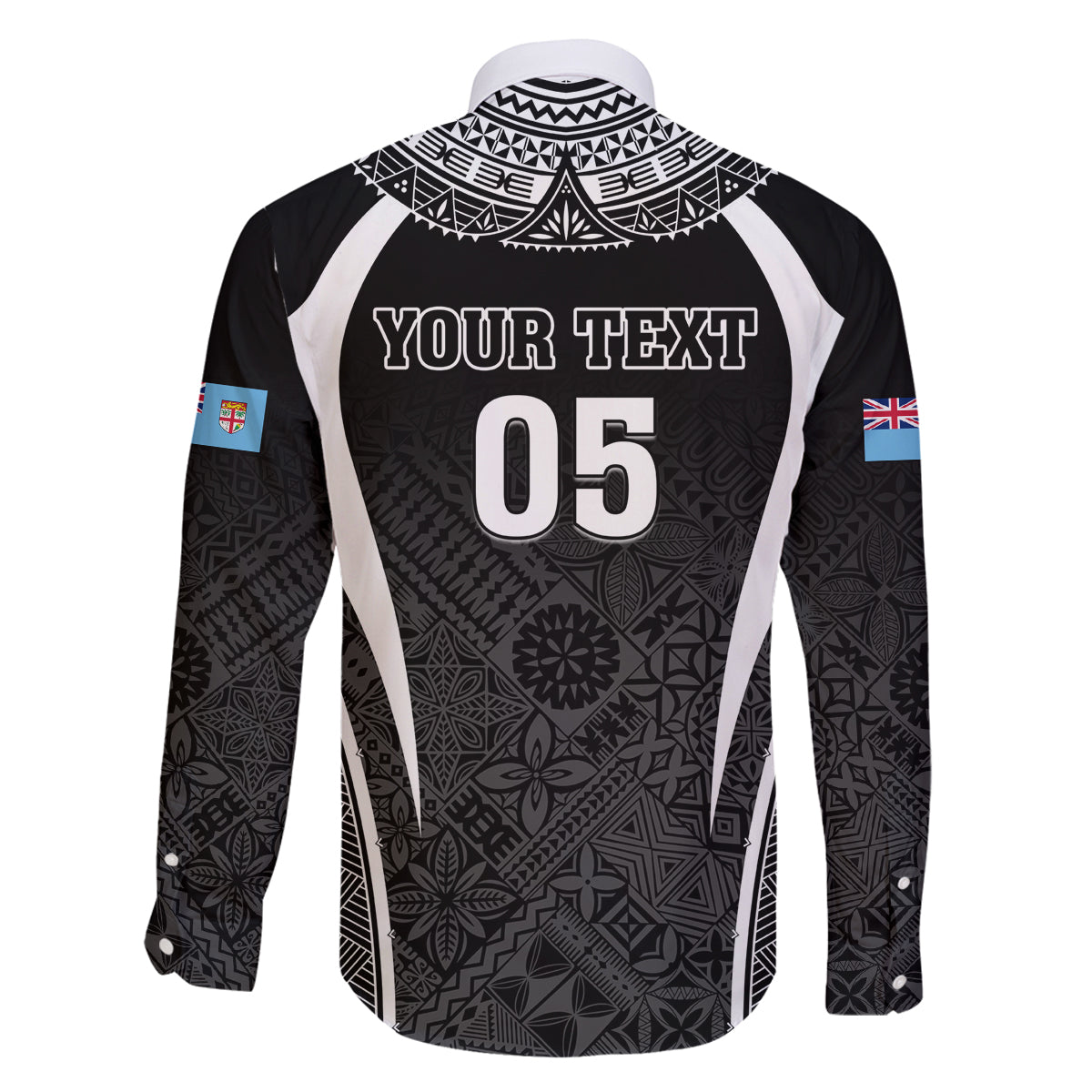 Custom Fiji Rugby Family Matching Summer Maxi Dress and Hawaiian Shirt Fijian Warrior Black