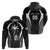 Custom Fiji Rugby Hoodie Fijian Warrior Black