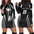 Custom Fiji Rugby Hoodie Dress Fijian Warrior Black