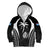 Custom Fiji Rugby Kid Hoodie Fijian Warrior Black