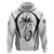 Custom Fiji Rugby Hoodie Fijian Warrior White