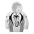 Custom Fiji Rugby Kid Hoodie Fijian Warrior White