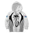 Custom Fiji Rugby Kid Hoodie Fijian Warrior White