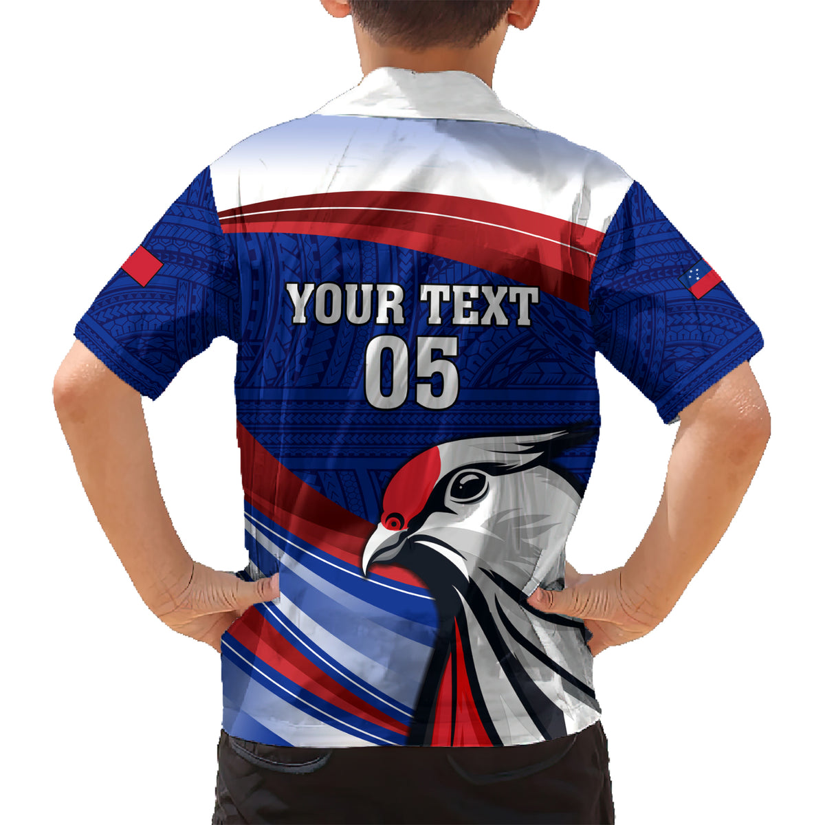 Custom Samoa Rugby Hawaiian Shirt Manuma Ptilinopus Perousii