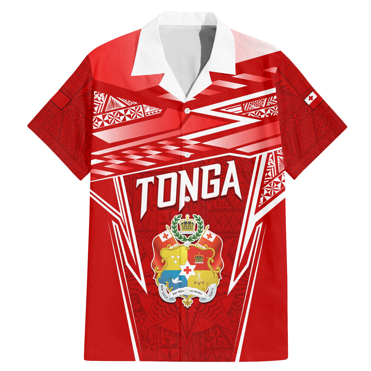 Custom Tonga Rugby Family Matching Mermaid Dress and Hawaiian Shirt Kupesi Ngatu Pattern
