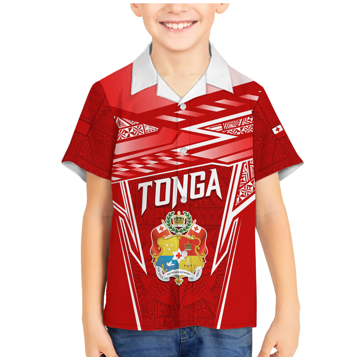 Custom Tonga Rugby Family Matching Mermaid Dress and Hawaiian Shirt Kupesi Ngatu Pattern