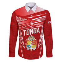 Custom Tonga Rugby Family Matching Puletasi and Hawaiian Shirt Kupesi Ngatu Pattern