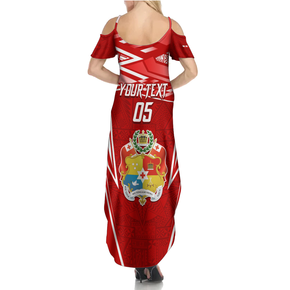 Custom Tonga Rugby Family Matching Summer Maxi Dress and Hawaiian Shirt Kupesi Ngatu Pattern