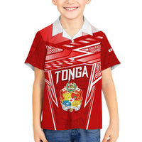 Custom Tonga Rugby Hawaiian Shirt Kupesi Ngatu Pattern