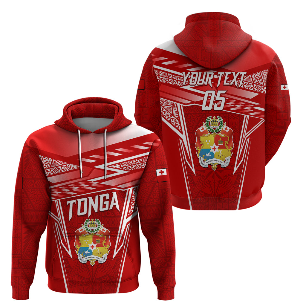 Custom Tonga Rugby Hoodie Kupesi Ngatu Pattern