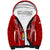 Custom Tonga Rugby Sherpa Hoodie Kupesi Ngatu Pattern