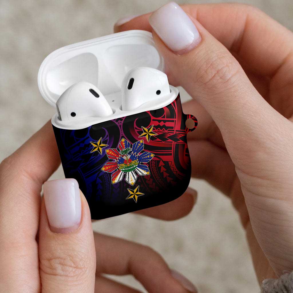 Haiti Philippines AirPods Case Haitian Coat Of Arms With Filipino Sun LT05 - Polynesian Pride