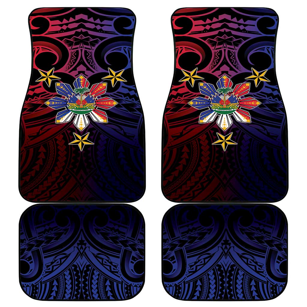 Haiti Philippines Car Mats Haitian Coat Of Arms With Filipino Sun