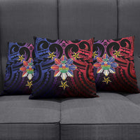 Haiti Philippines Pillow Cover Haitian Coat Of Arms With Filipino Sun LT05 - Polynesian Pride