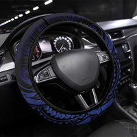 Haiti Philippines Steering Wheel Cover Haitian Coat Of Arms With Filipino Sun LT05 Universal Fit Black - Polynesian Pride