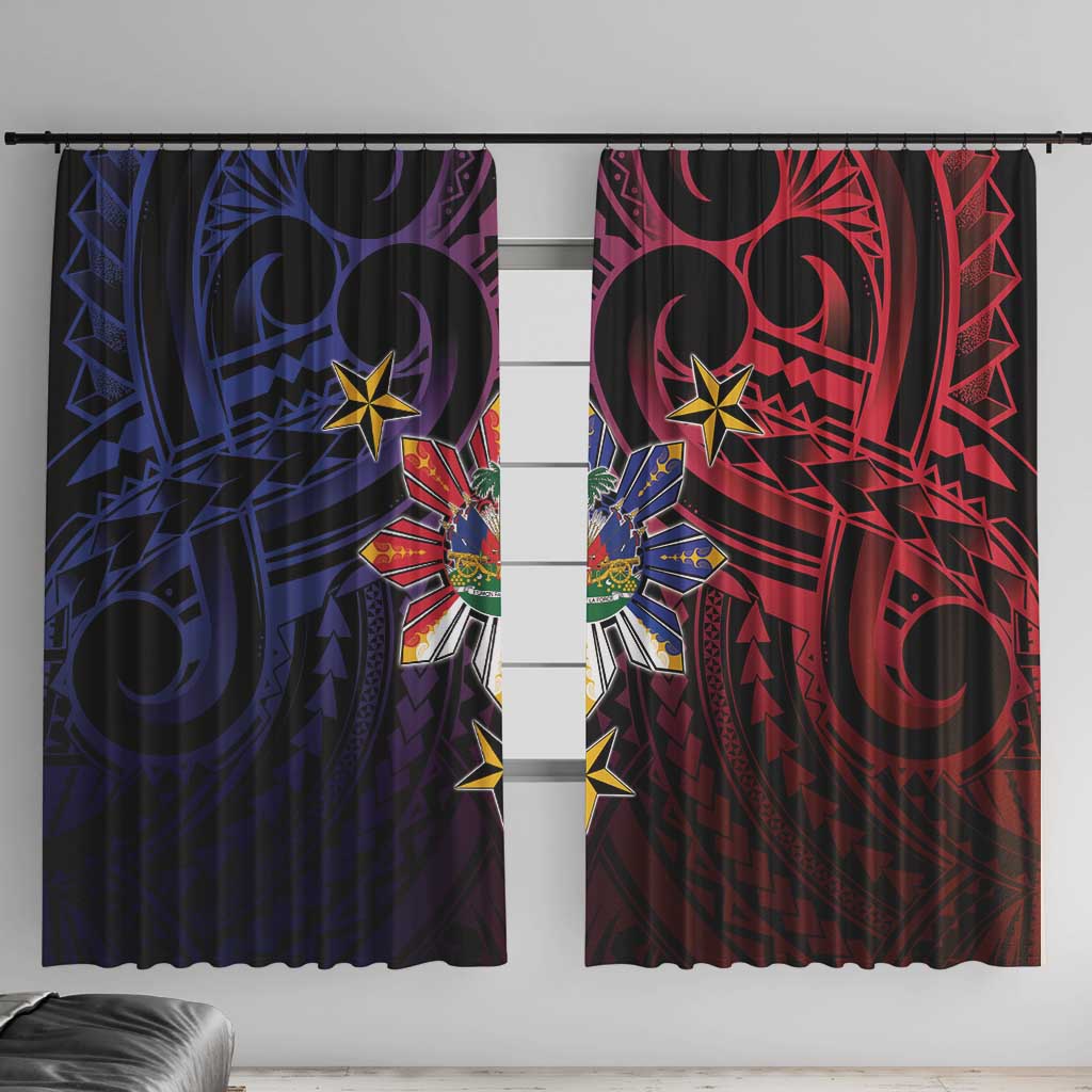Haiti Philippines Window Curtain Haitian Coat Of Arms With Filipino Sun