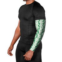 Hawaii Ti Leaf Maile Tuberose Lei Arm Sleeves With Hanalei Leaf Green LT05 - Polynesian Pride