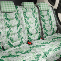 Hawaii Ti Leaf Maile Tuberose Lei Back Car Seat Cover With Hanalei Leaf Green LT05 - Polynesian Pride