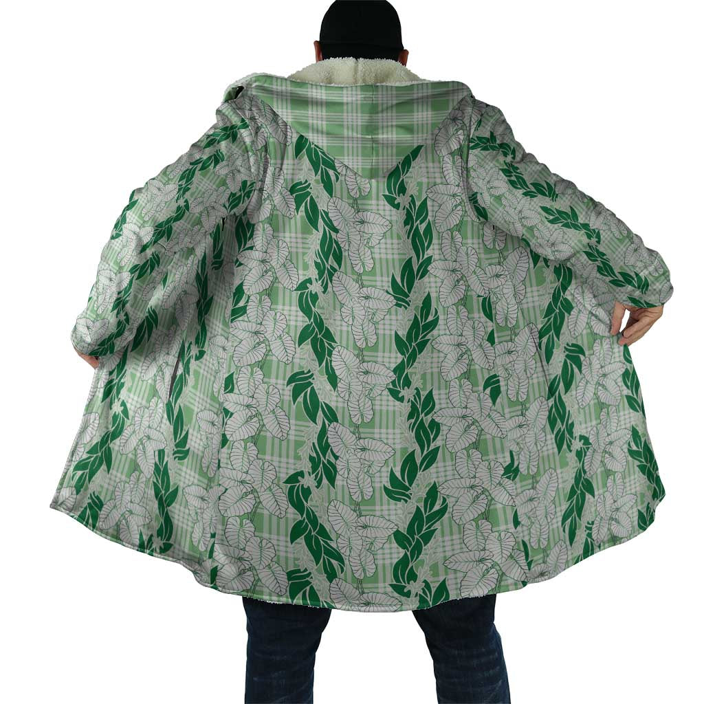 Hawaii Ti Leaf Maile Tuberose Lei Cloak With Hanalei Leaf Green LT05 - Polynesian Pride