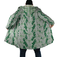 Hawaii Ti Leaf Maile Tuberose Lei Cloak With Hanalei Leaf Green LT05 - Polynesian Pride