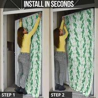Hawaii Ti Leaf Maile Tuberose Lei Door Cover With Hanalei Leaf Green LT05 - Polynesian Pride